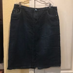 Denim skirt by dress barn